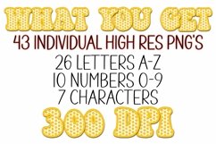 Easter Sublimation Alphabet Clipart Printable Lettering Set Product Image 4