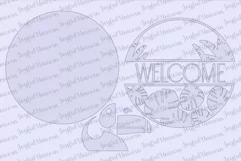 Toucan Welcome Sign SVG | Tropical Birds Door Hanger SVG Product Image 4