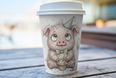 Whimsical Birthday Farm Animals PNG Clipart Product Image 5