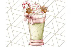 Christmas Sweet Shoppe Clipart PNG, Pastel Bakery Art Product Image 5
