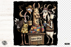 Whimsical Animal Drink Coffee - Whimsical Animals Clipart Product Image 1