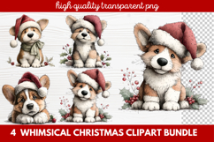 Whimsical Christmas Clipart | Cute Festive Holiday PNG Product Image 1
