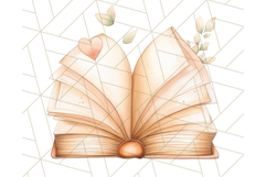 Cozy Book Lover Clipart PNG, Aesthetic Reading Graphics Product Image 5