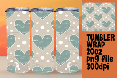 Unique Tumbler Sublimation Design , Heart Product Image 1
