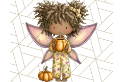 Halloween Fairy Clipart PNG, Spooky Cute Character Art Product Image 5