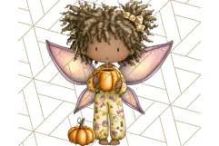 Halloween Fairy Clipart PNG, Spooky Cute Character Art Product Image 5