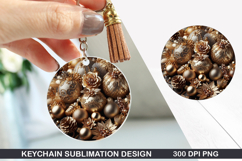 Christmas Keychain Sublimation - Christmas Keychain PNG Product Image 1