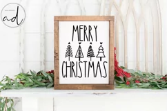Merry Christmas Svg | Farmhouse Christmas Sign Design Product Image 1