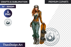 Alpine Winter Sports Fashion and Cabin Clipart PNG Product Image 1