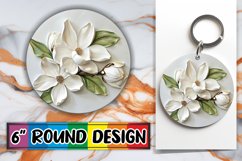 Elegant Floral Radiance: Circle Design PNG Sublimation Product Image 1