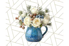 Whimsy Winter Florals Clipart PNG, Christmas Png Clipart Product Image 5