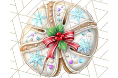 Christmas Penguins The Beach Clipart PNG, Tropical Holiday Product Image 5