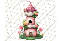 Princess Castle Clipart PNG, Enchanted Garden Artwork Product Image 5