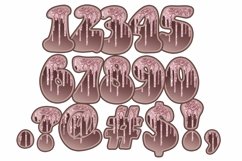 Easter Sublimation Monogram Alphabet Clipart Glitter Effect Product Image 6