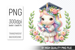 Graduation Animals Clipart PNG Bundle, High Quality PNG File Product Image 13