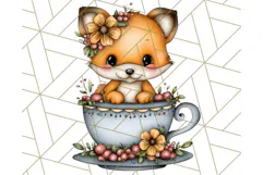 Woodland Autumn Parade Clipart PNG Fall Animals Product Image 5