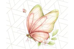 Pastel Fairies and Butterflies PNG, Spring Fantasy Clipart Product Image 5