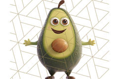 Cute Food PNG Clipart, 3D Adorable Kawaii Characters Png Product Image 5