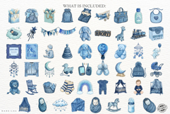 Blue Baby Boy Nursery Clipart Product Image 4