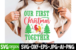 Our First Christmas Together Svg Design,Christmas Svg Design Product Image 2