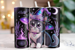 Halloween Cat Tumbler Wrap | Sublimation | Tumblers Product Image 1