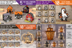 3D Halloween Mega bundle laser cut. Spooky home decor SVG Product Image 8