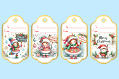 Printable Christmas Gift Tags with Merry Christmas sign Product Image 2