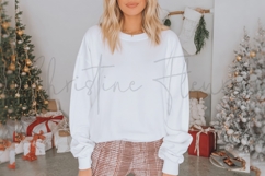 White Christmas Sweatshirt Mockup Product Image 3