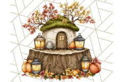 Fall Fairy House Clipart PNG, Autumn Homes and Decor Product Image 5