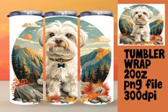 Mountain Trek Pup Tumbler Wrap - Sublimation Product Image 1