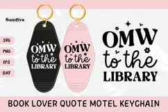 Book Lover Motel Keychain SVG Vol. 2 | OMW To The Library Product Image 1
