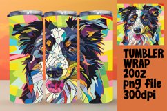 Whimsical Abstract Dog Wrap 20oz Sublimation Product Image 1