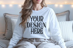 Ash Gildan 18500 Sweatshirt Mockup, Unisex mockups Product Image 1