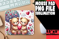 ENCHANTED MOUSE MAT MAGICAL DESIGN, Valentine Bear Product Image 1