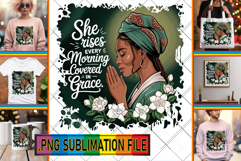 Vibrant TOTE BAG Designs Ideas, Praying Woman Product Image 1