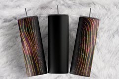 Custom Name Black Hot Pink Cow Gold Agate 20 oz tumbler wrap Product Image 1