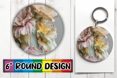 Vibrant 3D Circle Car Coasters Product Image 1