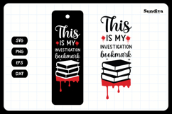 40 True Crime Bookmark Sayings SVG Bundle Product Image 6