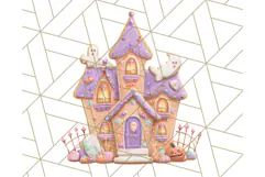 Haunted Sweet Shoppe PNG Clipart, Pastel Halloween Bakery Product Image 5
