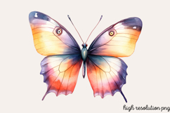 Pastel Easter Butterflies Clipart PNG Product Image 1