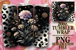 Blissful love 20oz tumbler wrap, Leopard Prints Product Image 1