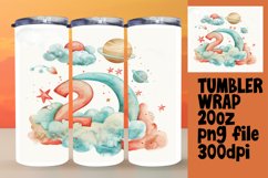 Watercolor Wonder: 20oz Tumbler Wrap Art Product Image 1
