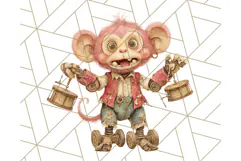 Possessed Toys Clipart PNG Haunted Doll Characters Product Image 5