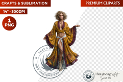 Autumn Witchcraft Clipart - Amber Spells witch PNG Product Image 1