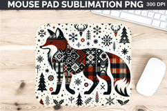 Watercolor Fox stock Mouse Pad Sublimation - Christmas PNG Product Image 1
