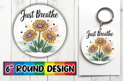 Timeless Sublimation Circle, Flowers Quote Product Image 1