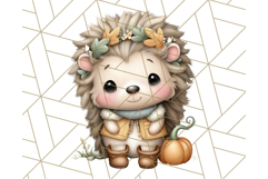 Thanksgiving Woodland Animals Clipart PNG Product Image 5