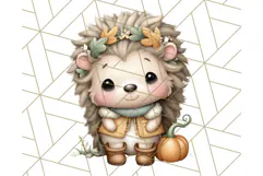 Thanksgiving Woodland Animals Clipart PNG Product Image 5