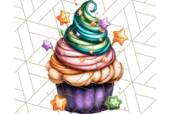 Whimsical Halloween Cake Clipart PNG, Spooky Desserts Product Image 5