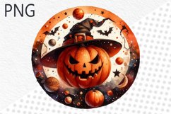 Halloween Pumpkins Sublimation - Clipart PNG Design Product Image 1